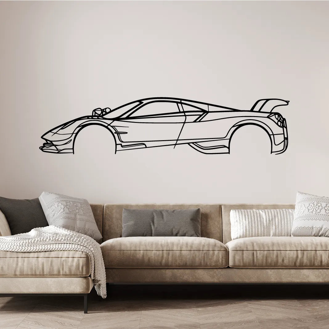 Pagani Huayra BC Silueta Dekorácia na Stenu