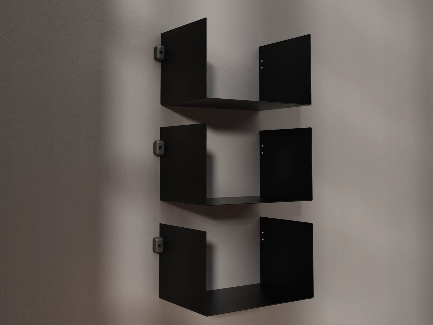 Set Kovových Políc na Stenu v Tvare U