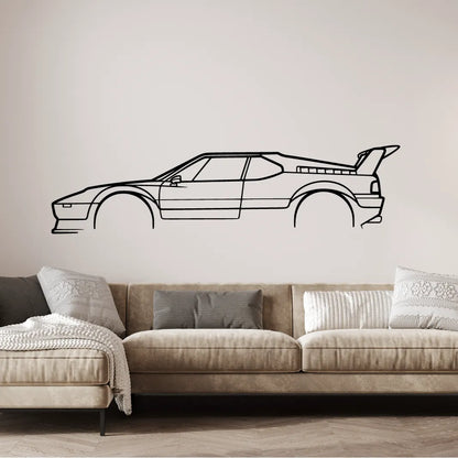 BMW M1 Silueta Dekorácia na Stenu