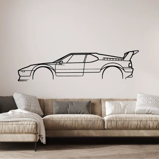 BMW M1 Silueta Dekorácia na Stenu