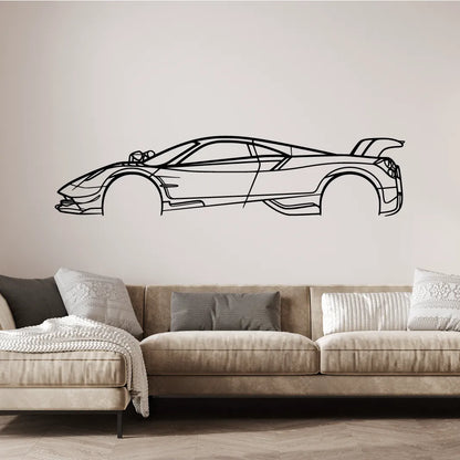 Pagani Huayra BC Silueta Dekorácia na Stenu